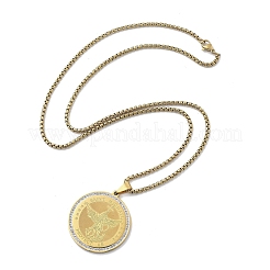 201 кулон из нержавеющей стали со стразами для женщин&nbsp;LS-NJEW-U021-02G