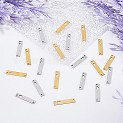 20 шт. подвески из нержавеющей стали 201 двух цветов&nbsp;STAS-DC0014-09