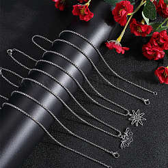 10 шт. цепочки-коробки из нержавеющей стали 304&nbsp;NJEW-BBC0001-11B