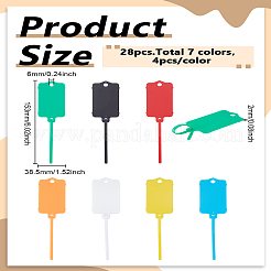 28 шт. 7 цвета pp водонепроницаемые ценники&nbsp;FIND-LP0008-40