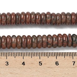 Натуральный красный кунжут яшма бисер пряди&nbsp;G-G329-A04-3x8mm