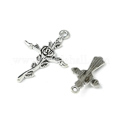 24шт 4 стиля подвески из сплава в тибетском стиле&nbsp;TIBE-FS0001-18