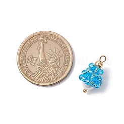 Подвески-слезинки из стеклянных бусин&nbsp;PALLOY-MZ00636