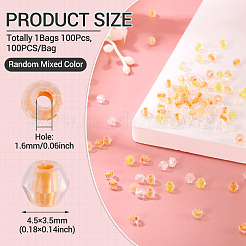 200 шт. Прозрачные стеклянные бусины&nbsp;GLAA-TA0003-46