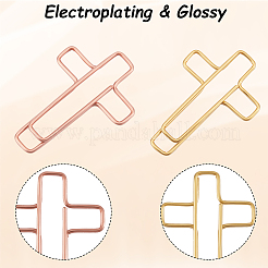 108шт. 6-х цветная металлическая скрепка&nbsp;AJEW-CP0008-65C