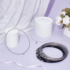 80 шт. 2-цветный шнур из нержавеющей стали для ожерелья&nbsp;TWIR-UN0001-17