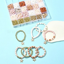 Наборы для изготовления украшений в стиле бохо своими руками из полимерной глины&nbsp;DIY-FS0007-75