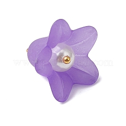 6 шт. подвески из матового акрила в виде цветка&nbsp;PALLOY-JF03853