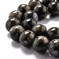 Бусины из натурального глаукофана&nbsp;G-O199-01D