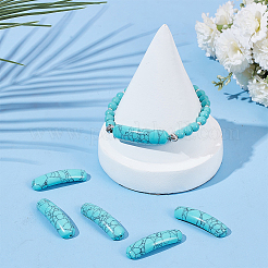 6 шт. подвески-коннекторы из синтетической бирюзы&nbsp;G-AR0006-27A