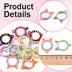 26 шт. окрашенные распылением кольца пружинных ворот из сплава&nbsp;FIND-SC0017-10