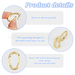 8 шт. стойка с покрытием латунные пружины затворные кольца&nbsp;KK-DC0004-77