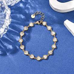 Браслеты-цепочки из нержавеющей стали 304 для женщин&nbsp;LS-BJEW-A047-03G