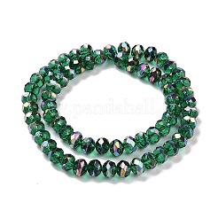 Прозрачные стеклянные бусины гальваническим пряди&nbsp;GLAA-F122-04A