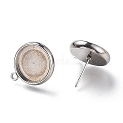 Серьги-гвоздики из нержавеющей стали 304&nbsp;STAS-I161-01E-P