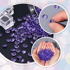 1000 шт. акриловые стразы с заостренной задней частью кабошоны&nbsp;GACR-SP0001-01A