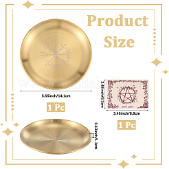 Подставка для свечей из нержавеющей стали&nbsp;AJEW-WH20019-90C