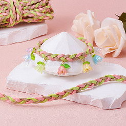 Плетеный шнур из искусственной замши в технике макраме&nbsp;AJEW-TAC00021