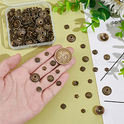 198шт 9 стиля колпачки из сплава в тибетском стиле&nbsp;FIND-UN0015-67