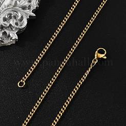 Ионное покрытие(ip) ожерелье из нержавеющей стали 304&nbsp;LS-STAS-J023-03G