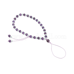 Мобильные ремешки из натурального аметиста HJEW-JM03418-02