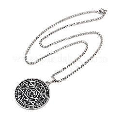 201 кулон из нержавеющей стали с изображением созвездия Звезды Давида 12&nbsp;LS-NJEW-K283-32P