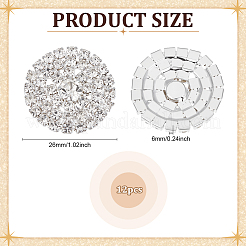 Кабошоны из сплава со стразами&nbsp;FIND-PH0026-39S