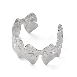 Браслеты-манжеты из нержавеющей стали 304 для женщин&nbsp;BJEW-G729-01P