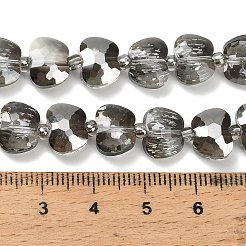 Гальванизируйте прозрачные стеклянные бусины&nbsp;EGLA-H112-03PL-01