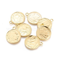 Тибетский стиль подвески сплава для монет&nbsp;LS-TIBEP-GC001-G-RS