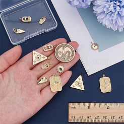 12шт 6 стиля латунные подвески&nbsp;KK-ME0001-23