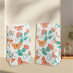 24 шт. бумажные пакеты для хранения продуктов из крафт-бумаги с принтом бабочек&nbsp;ABAG-SP0001-45