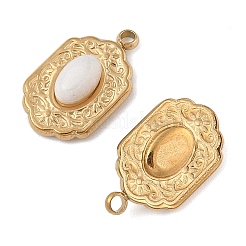 Натурального белого нефрита подвески&nbsp;STAS-P380-23G-01