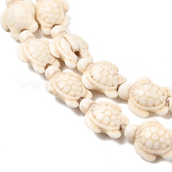 Синтетических нитей бирюзовые бусы&nbsp;G-E456-35E-11x14mm-01