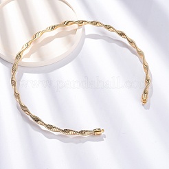 Ожерелья из крученой железной цепочки толщиной 6.5 мм&nbsp;NJEW-G163-01KCG