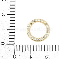 Латунь микро проложить кубический цирконий твистер застежка&nbsp;X-KK-G522-16G