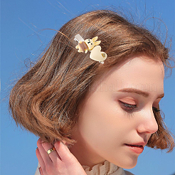 Наборы для изготовления заколки для волос из кожи аллигатора своими руками&nbsp;DIY-SC0031-99