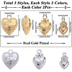 12 шт. 6 стиля ионного покрытия (IP) 304 нержавеющая сталь подвески&nbsp;STAS-SC0008-82