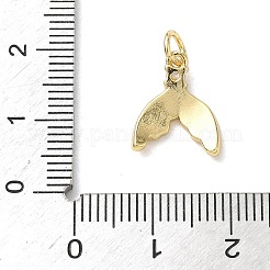 Подвески-рыбий хвост из латуни и эмали&nbsp;KK-B155-13G