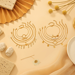 2 упаковка 10 шт. браслеты на ногу из железа&nbsp;AJEW-HY0002-65B