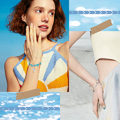 Наборы для самостоятельного изготовления летних пляжных браслетов для серферов&nbsp;DIY-SC0024-78