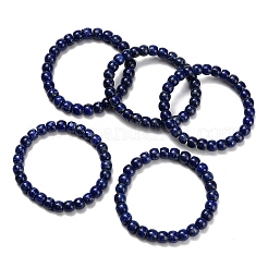 Браслеты из натуральных бусин лазурита класса AB+&nbsp;BJEW-F523-06A