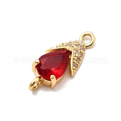 Шармы-соединители из латуни с паве из кубического циркония&nbsp;KK-Z131-12G