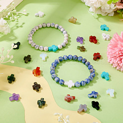 28 шт. 14 стили бусин из смешанных драгоценных камней&nbsp;G-TA0002-84