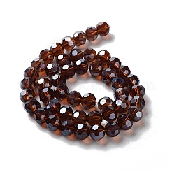 Гальванические стеклянные бусины&nbsp;LS-EGLA-R015-8mm-18