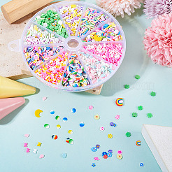 60гр 10 стиля кабошонов из полимерной глины ручной работы&nbsp;CLAY-TA0001-70