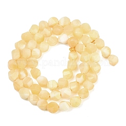 Естественный желтый нефрит бисер нитей&nbsp;G-P611-C34-01