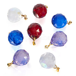 8 шт. подвески из прозрачного стекла K4 9 цветов&nbsp;FIND-TA0003-17