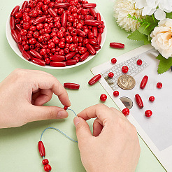 Крашеные натуральные деревянные бусины&nbsp;WOOD-PH0003-12A