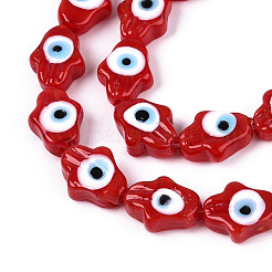 Ручной сглаза бусины бисер нитей&nbsp;LAMP-T022-07A